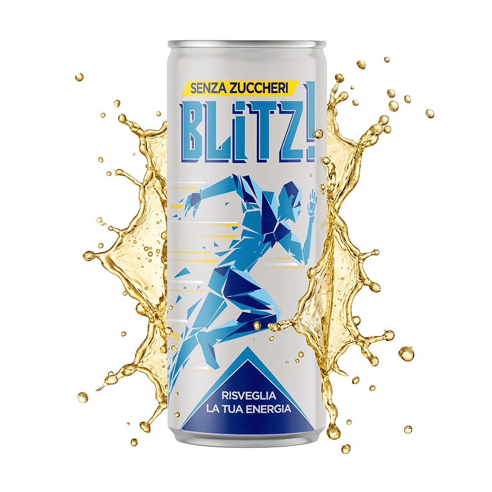 BLITZ Energy Drink senza zuccheri con splash